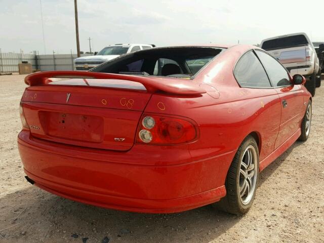 6G2VX12G54L227536 - 2004 PONTIAC GTO RED photo 4