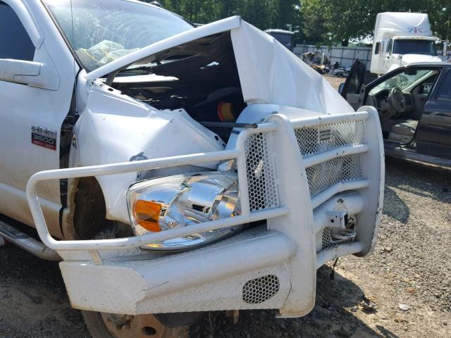 3D7MX48A28G182797 - 2008 DODGE RAM 3500 S WHITE photo 9