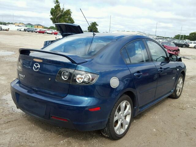 JM1BK323181780480 - 2008 MAZDA 3 S BLUE photo 4