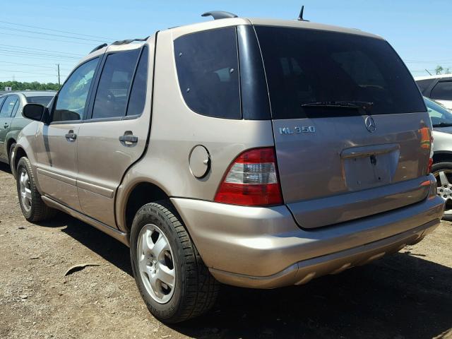 4JGAB57E04A496300 - 2004 MERCEDES-BENZ ML 350 TAN photo 3