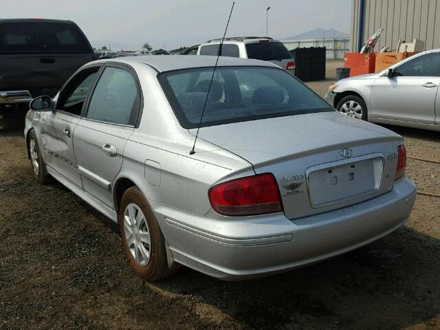 KMHWF25S84A966042 - 2004 HYUNDAI SONATA SILVER photo 3