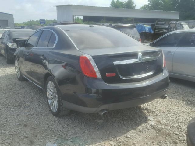 1LNHM93R99G604832 - 2009 LINCOLN MKS BLACK photo 3