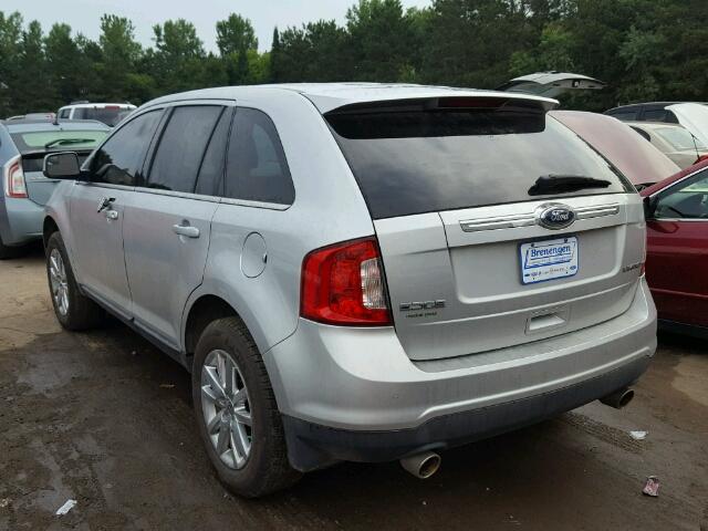 2FMDK3KC7BBA09313 - 2011 FORD EDGE SILVER photo 3