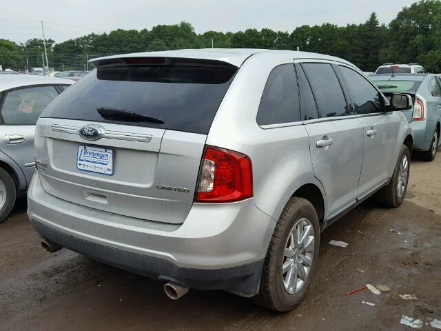 2FMDK3KC7BBA09313 - 2011 FORD EDGE SILVER photo 4