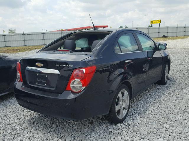 1G1JE5SH5C4121229 - 2012 CHEVROLET SONIC LTZ BLACK photo 4