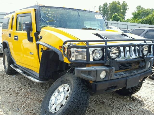 5GRGN23UX6H100187 - 2006 HUMMER H2 YELLOW photo 9