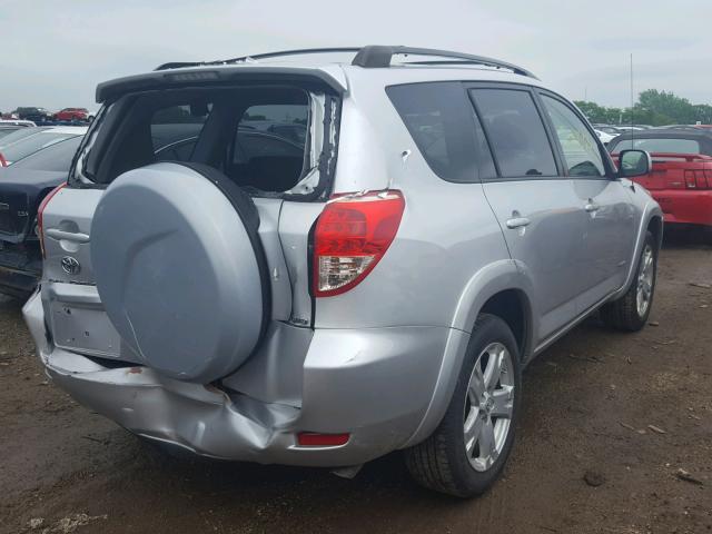 JTMBD32V975077969 - 2007 TOYOTA RAV4 SPORT SILVER photo 4