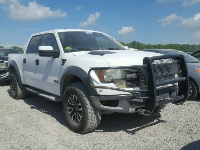 1FTFW1R69CFB75516 - 2012 FORD F150 SVT R WHITE photo 1