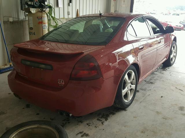 2G2WC58C961303924 - 2006 PONTIAC GRAND PRIX RED photo 4