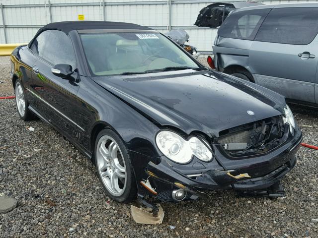 WDBTK72F48T092871 - 2008 MERCEDES-BENZ CLK 550 BLACK photo 1