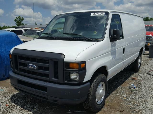 1FTNE2EW3EDA48754 - 2014 FORD ECONOLINE WHITE photo 2