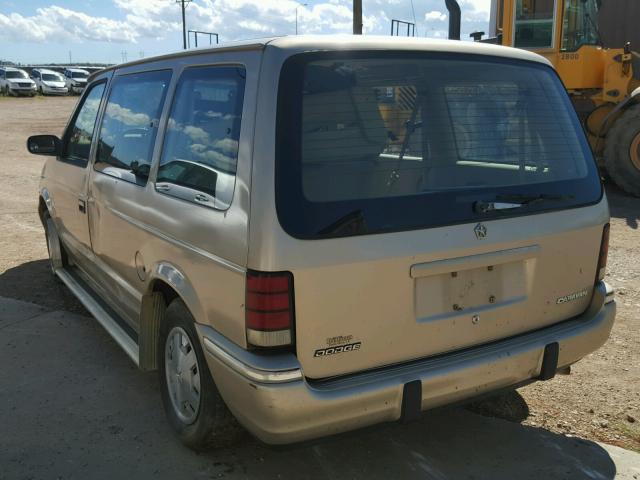 2B4GK2539MR256430 - 1991 DODGE CARAVAN BROWN photo 3