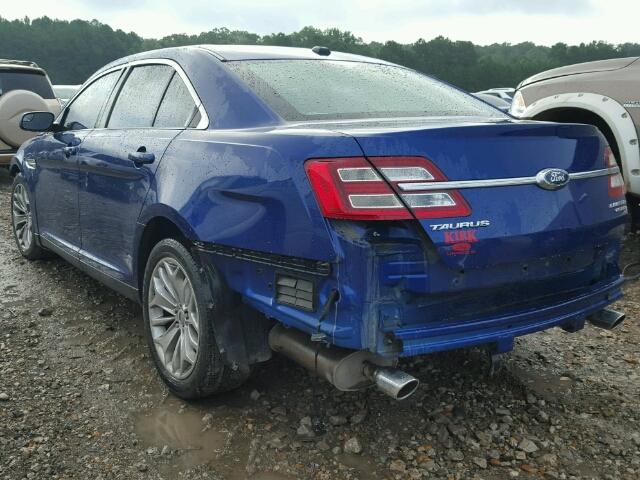 1FAHP2F88EG111519 - 2014 FORD TAURUS LIM BLUE photo 3