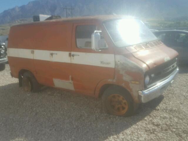 B11AF2U528307 - 1972 DODGE TRDSMNVAN ORANGE photo 1