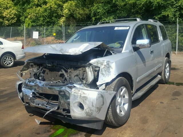 5N1AA08B94N701650 - 2004 NISSAN ARMADA SE SILVER photo 2