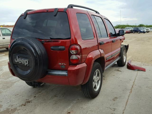 1J4GL38K45W665978 - 2005 JEEP LIBERTY RE RED photo 4