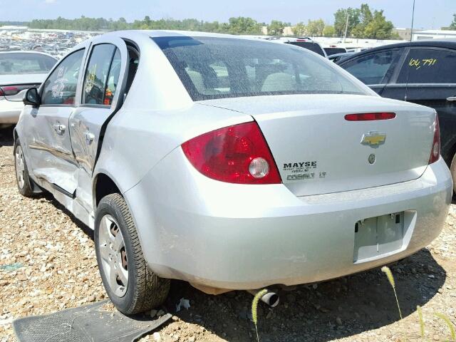 1G1AL55FX77236672 - 2007 CHEVROLET COBALT LT SILVER photo 3