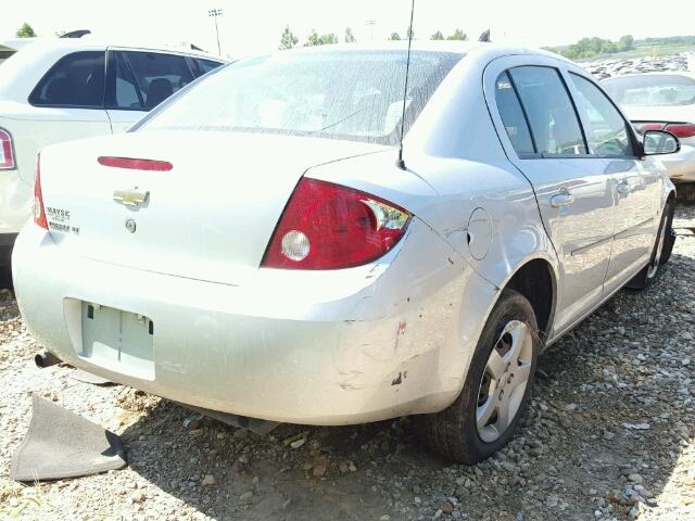 1G1AL55FX77236672 - 2007 CHEVROLET COBALT LT SILVER photo 4