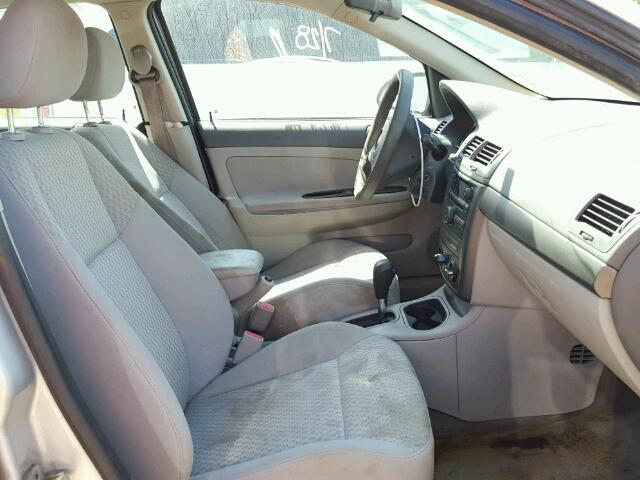 1G1AL55FX77236672 - 2007 CHEVROLET COBALT LT SILVER photo 5