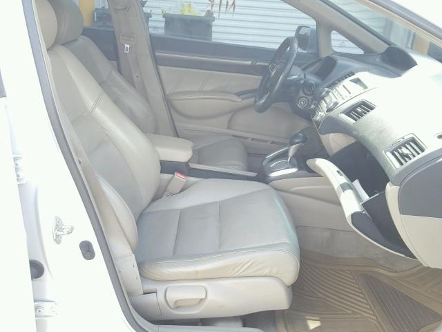 19XFA1F94AE039167 - 2010 HONDA CIVIC EXL თეთრი ფოტო 5