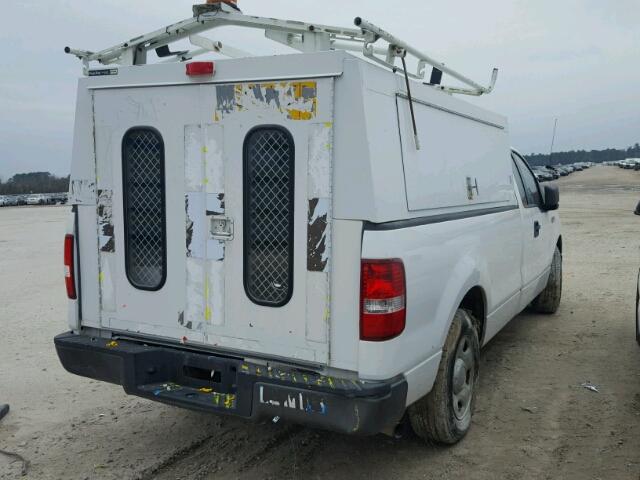 1FTRF12288KD93255 - 2008 FORD F150 WHITE photo 4