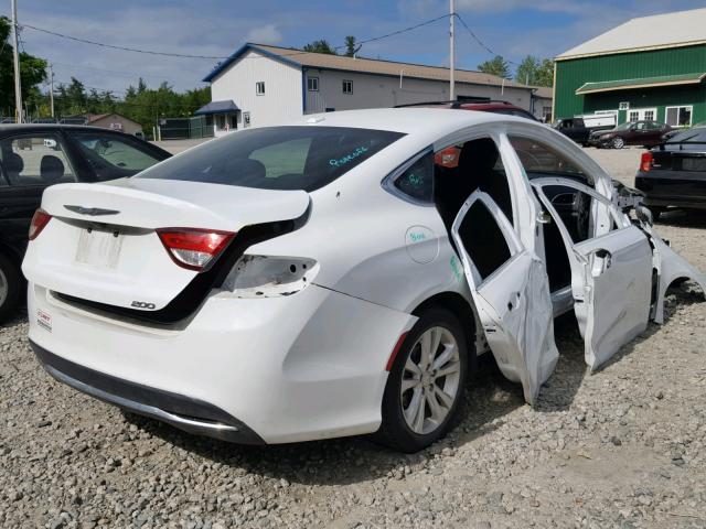 1C3CCCAB0FN568187 - 2015 CHRYSLER 200 LIMITE WHITE photo 4