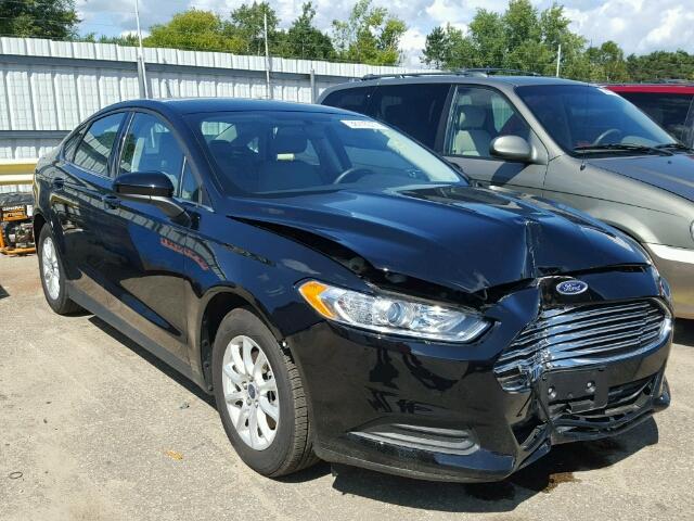 3FA6P0G71GR328438 - 2016 FORD FUSION S BLACK photo 1