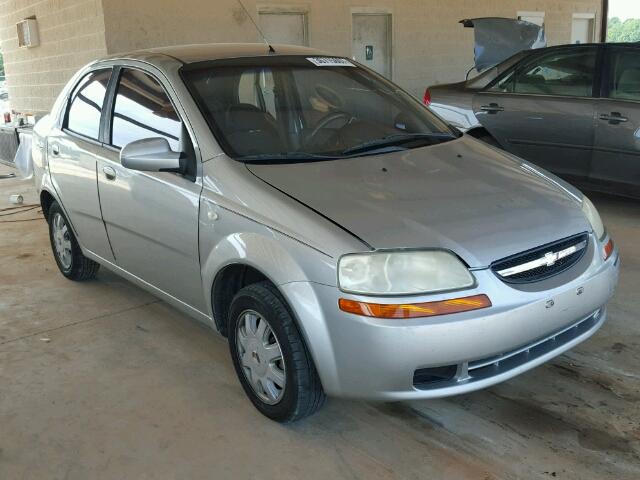 KL1TG52625B436083 - 2005 CHEVROLET AVEO LT SILVER photo 1