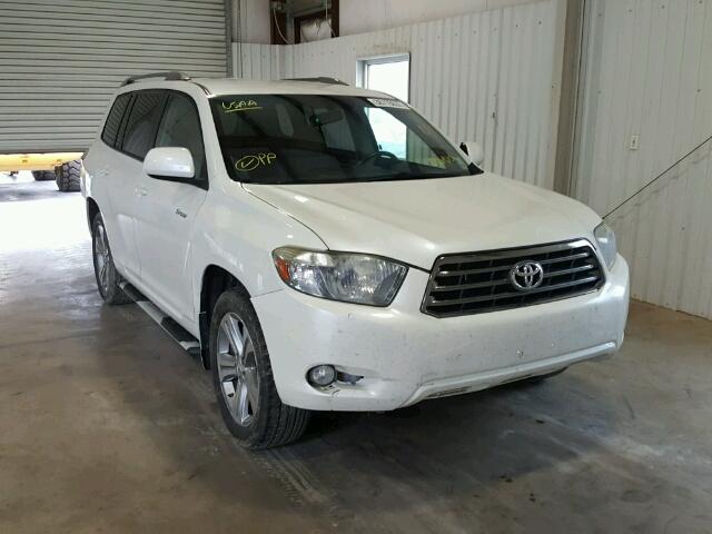 JTEDS43AX82046910 - 2008 TOYOTA HIGHLANDER WHITE photo 1