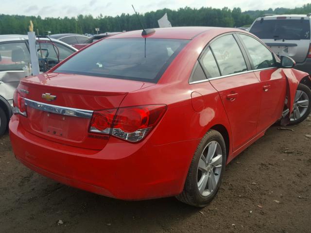 1G1P75SZ4F7134893 - 2015 CHEVROLET CRUZE RED photo 4