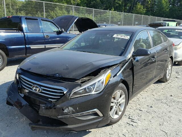 5NPE24AF4FH257538 - 2015 HYUNDAI SONATA SE BLACK photo 2