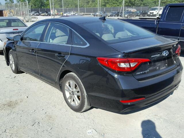 5NPE24AF4FH257538 - 2015 HYUNDAI SONATA SE BLACK photo 3