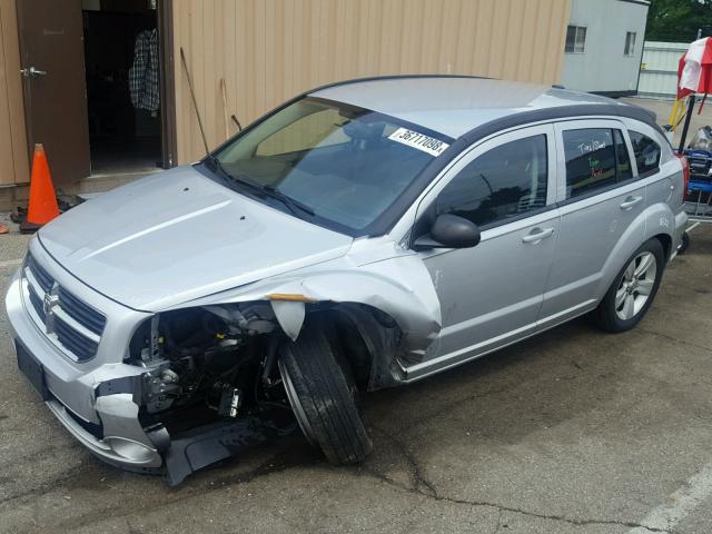 1B3CB3HA7BD178989 - 2011 DODGE CALIBER MA SILVER photo 2