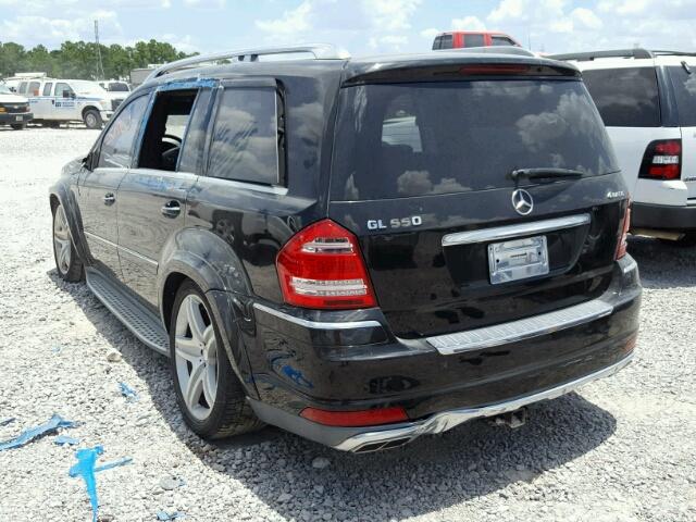 4JGBF8GE1AA615090 - 2010 MERCEDES-BENZ GL 550 4MA BLACK photo 3