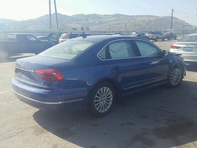 1VWBS7A3XGC011548 - 2016 VOLKSWAGEN PASSAT SE BLUE photo 4