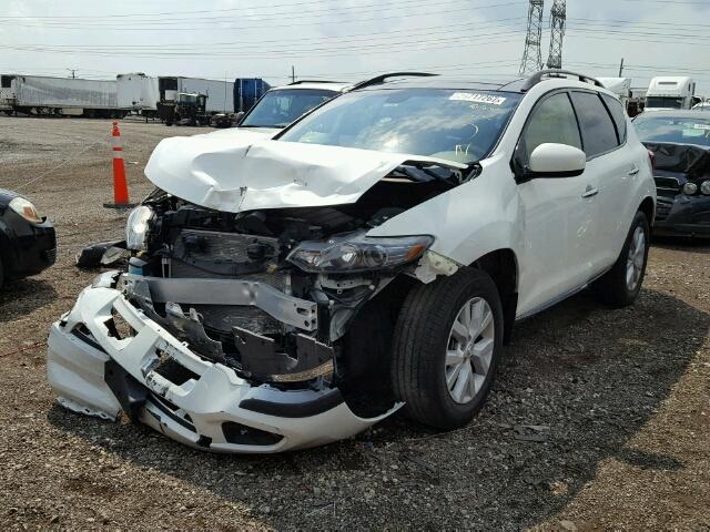 JN8AZ1MW4CW238860 - 2012 NISSAN MURANO S/S WHITE photo 2