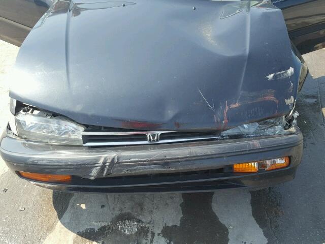 1HGCB9856PA010078 - 1993 HONDA ACCORD BLACK photo 7