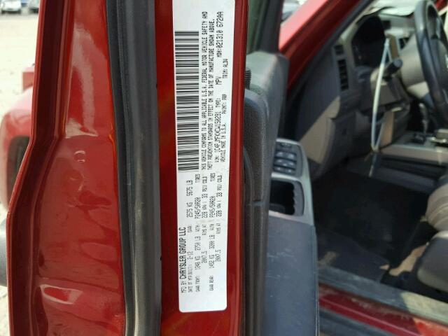 1C4PJMFKXCW150291 - 2012 JEEP LIBERTY JE RED photo 10