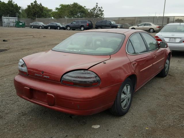 1G2WJ52M6WF337643 - 1998 PONTIAC GRAND PRIX RED photo 4