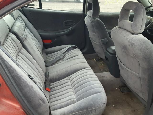 1G2WJ52M6WF337643 - 1998 PONTIAC GRAND PRIX RED photo 6