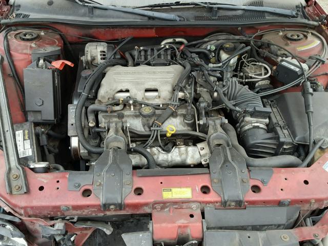 1G2WJ52M6WF337643 - 1998 PONTIAC GRAND PRIX RED photo 7