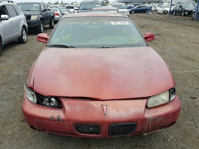 1G2WJ52M6WF337643 - 1998 PONTIAC GRAND PRIX RED photo 9