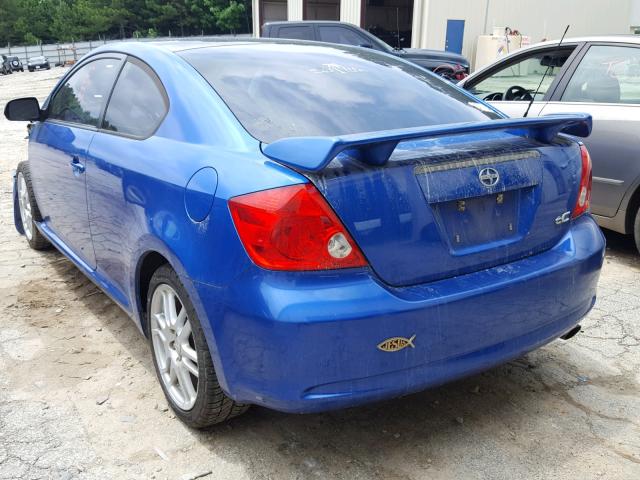 JTKDE167160137074 - 2006 TOYOTA SCION TC 蓝色 照片 3