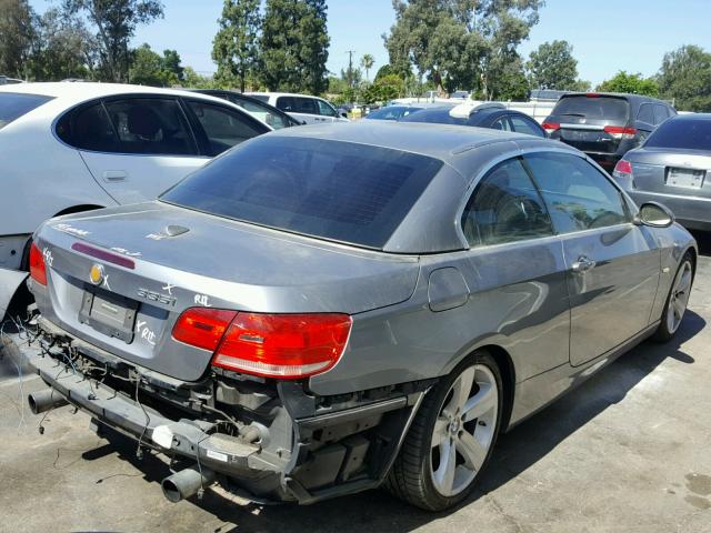 WBAWL73507PX49056 - 2007 BMW 335 I GRAY photo 4