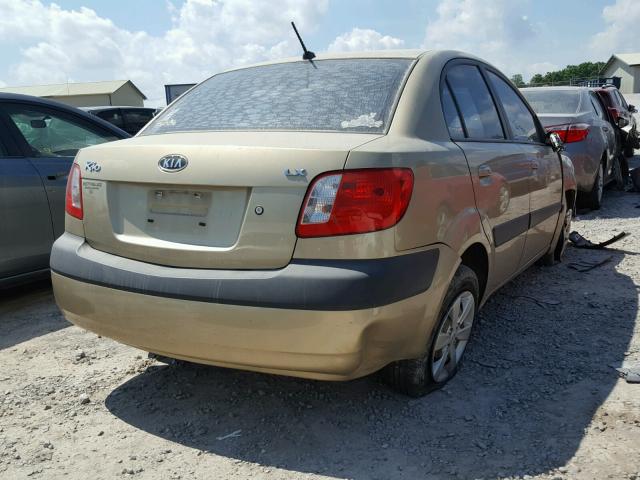 KNADE123786354846 - 2008 KIA RIO BASE GOLD photo 4