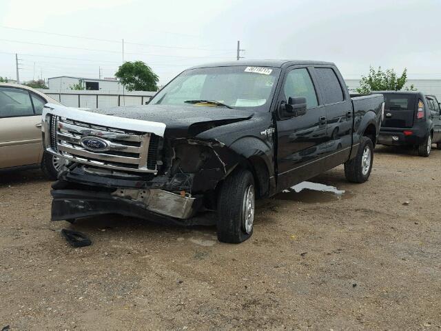 1FTRW12869KA75253 - 2009 FORD F150 SUPER BLACK photo 2