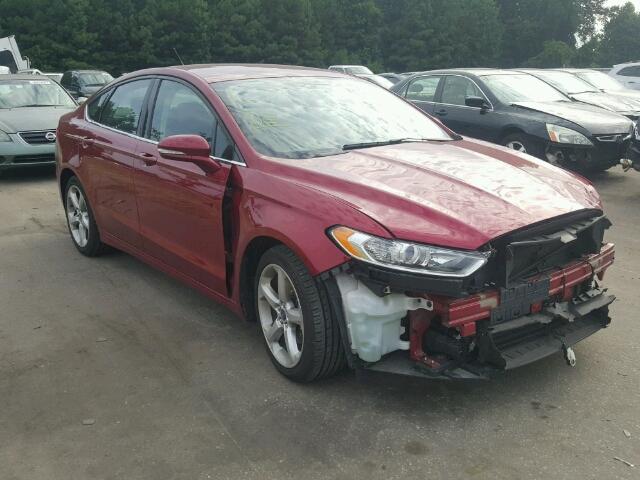 3FA6P0HD9FR236822 - 2015 FORD FUSION SE BURGUNDY photo 1