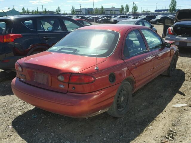 1FALP6533TK172388 - 1996 FORD CONTOUR GL წითელი ფოტო 4