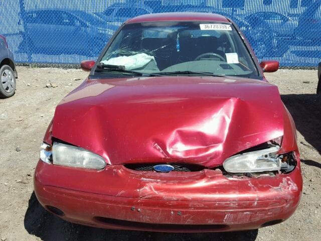 1FALP6533TK172388 - 1996 FORD CONTOUR GL RED photo 7