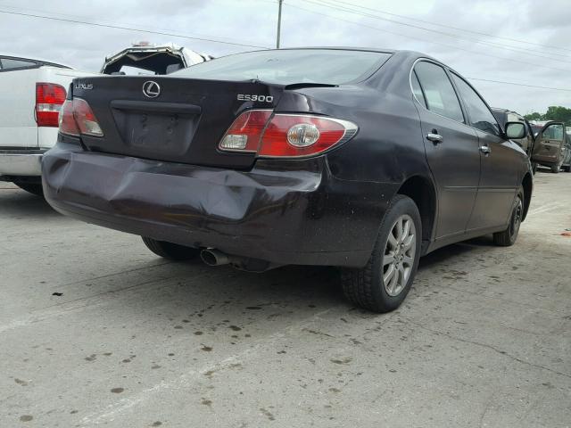 JTHBF30GX30108697 - 2003 LEXUS ES 300 PURPLE photo 4